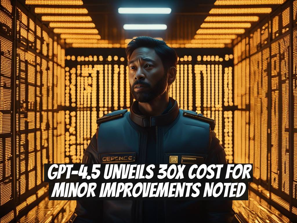 GPT-4.5 Unveils 30x Cost for Minor Improvements Noted