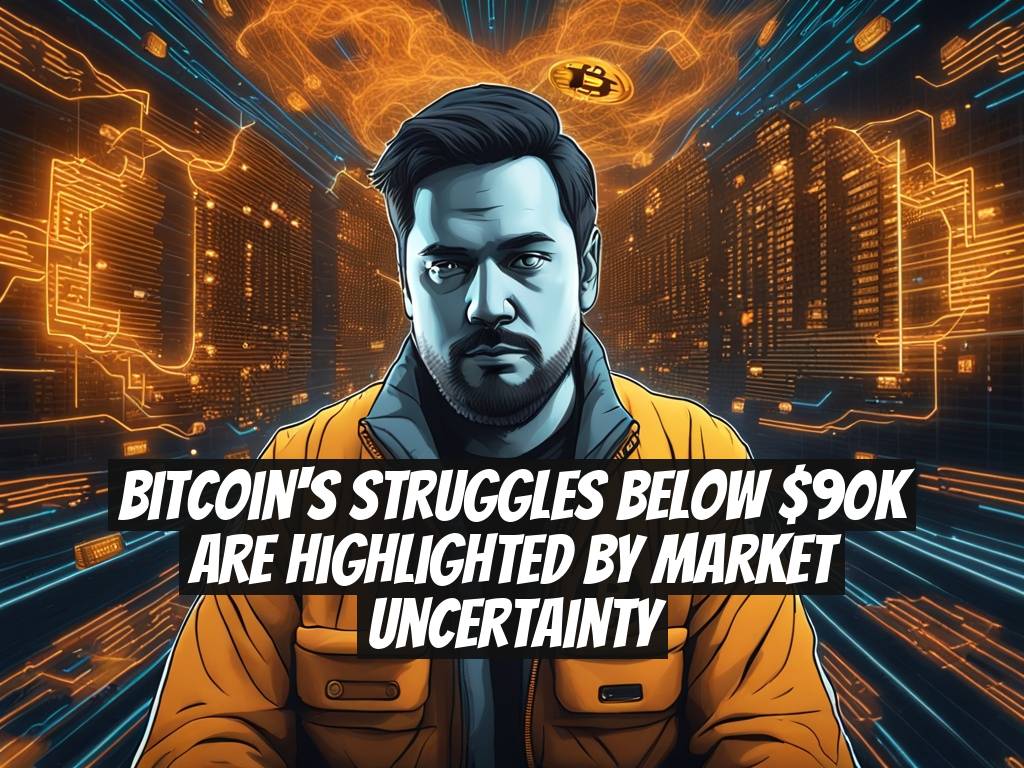 Bitcoin's Struggles Below $90K Are Highlighted by Market Uncertainty