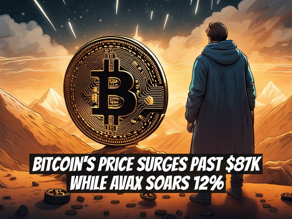 Bitcoin's Price Surges Past $87K While AVAX Soars 12%