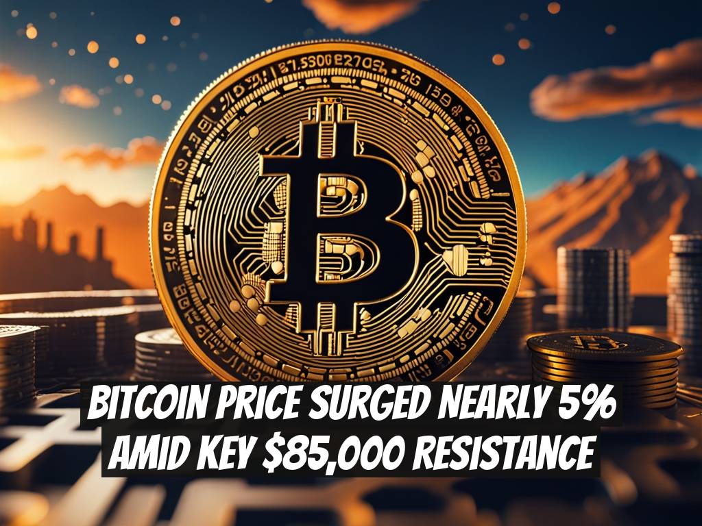 Bitcoin Price Surged Nearly 5% Amid Key $85,000 Resistance