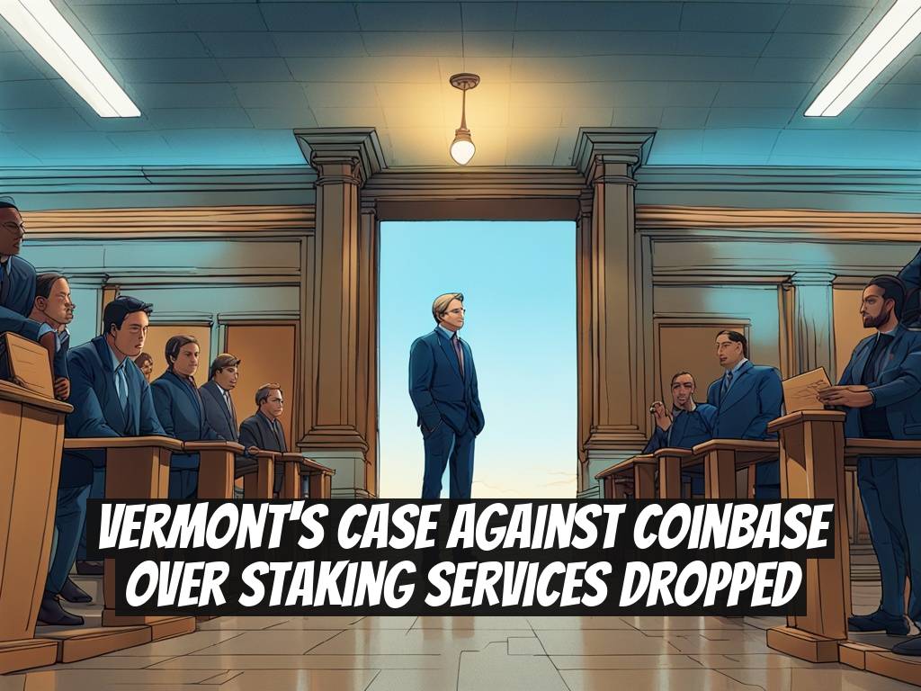 Vermont's Case Against Coinbase Over Staking Services Dropped