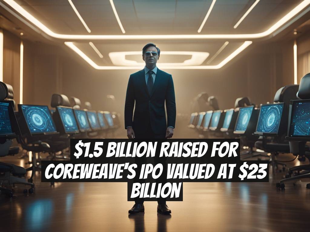 $1.5 Billion Raised for CoreWeave's IPO Valued at $23 Billion