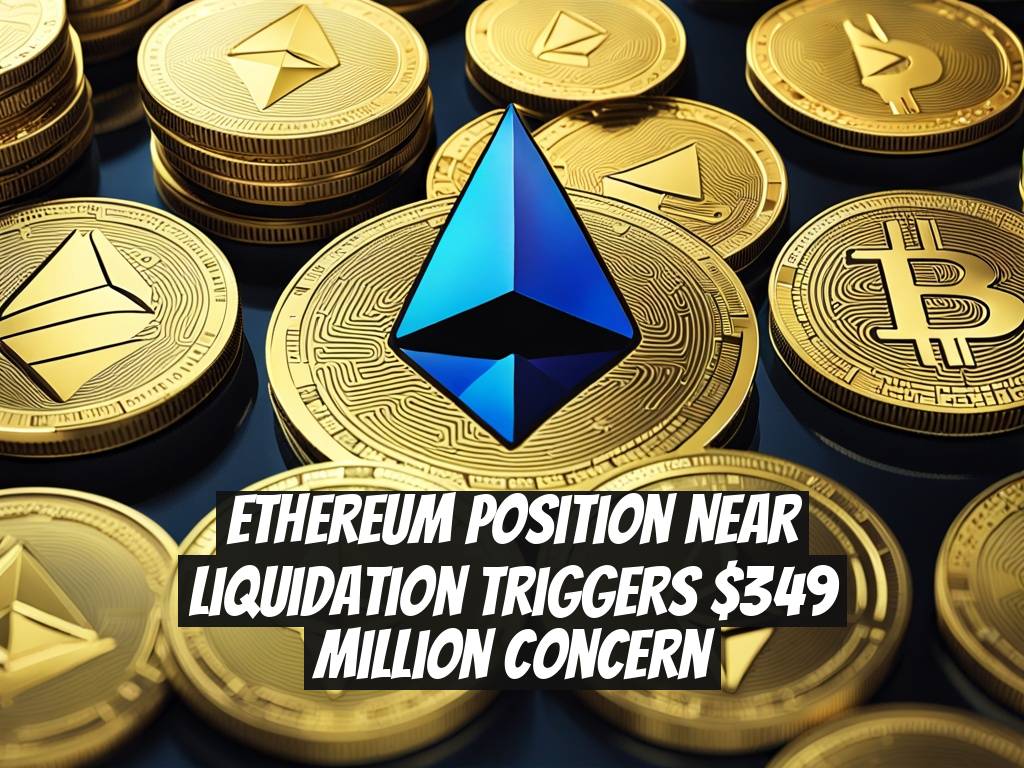 Ethereum Position Near Liquidation Triggers $349 Million Concern