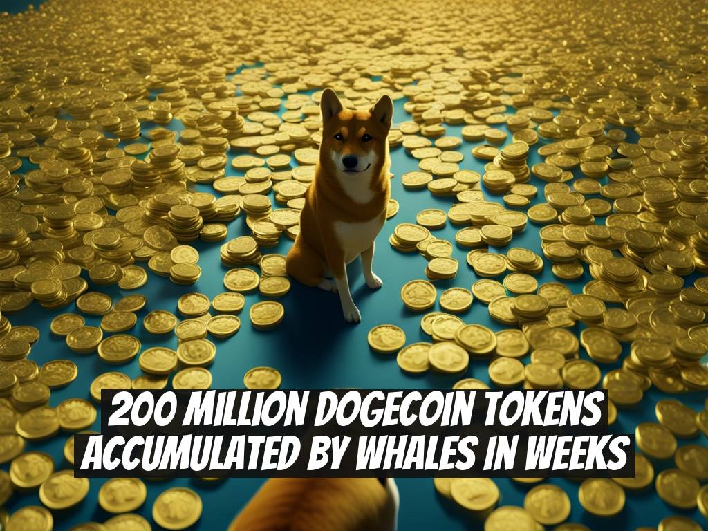 200 Million Dogecoin Tokens Accumulated by Whales in Weeks