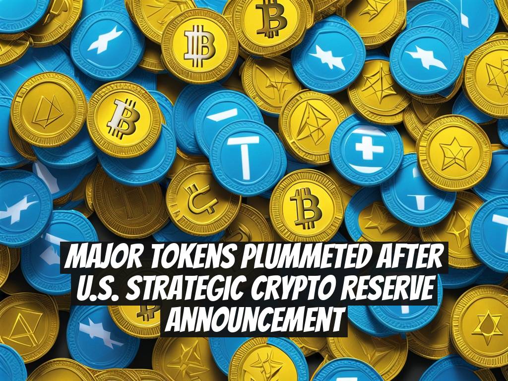 Major Tokens Plummeted After U.S. Strategic Crypto Reserve Announcement