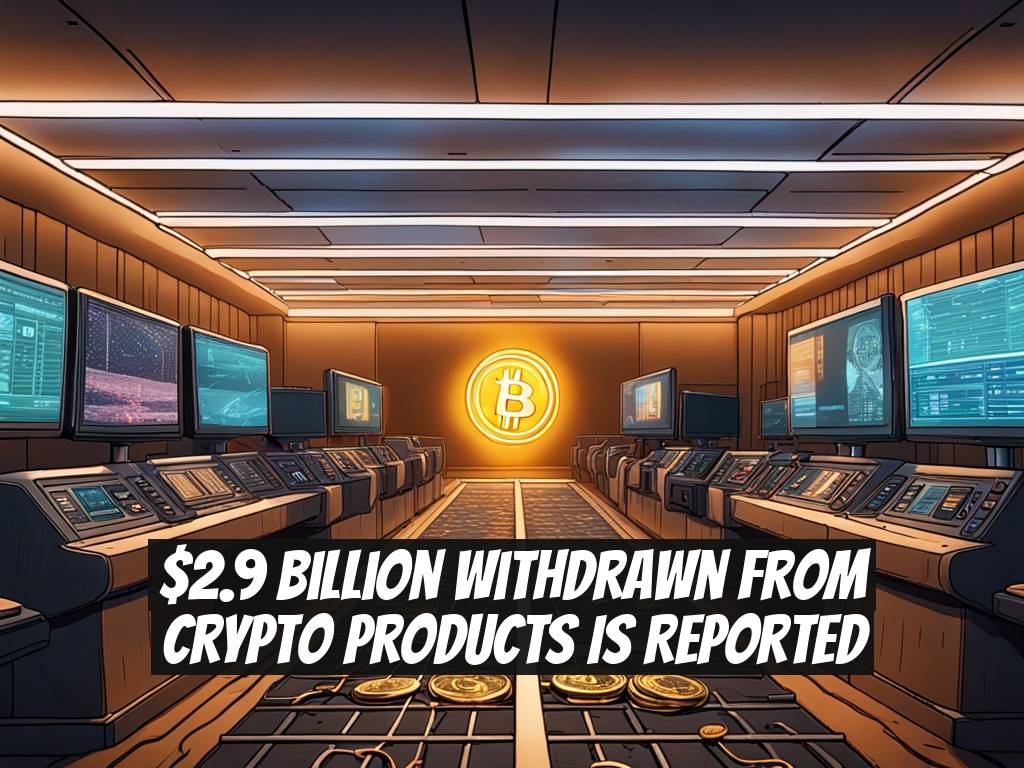 $2.9 Billion Withdrawn from Crypto Products Is Reported
