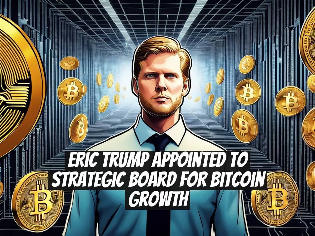 Eric Trump Appointed to Strategic Board for Bitcoin Growth