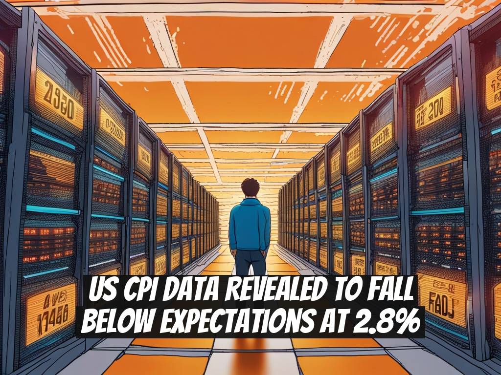 US CPI Data Revealed to Fall Below Expectations at 2.8%