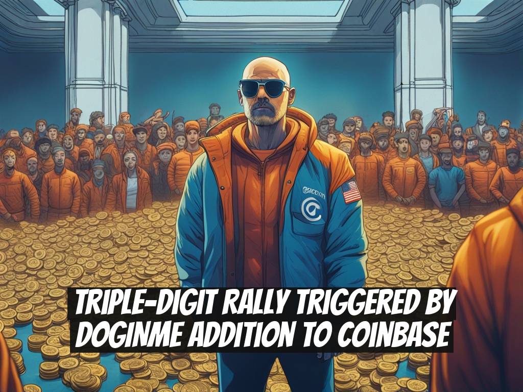 Triple-Digit Rally Triggered by DOGINME Addition to Coinbase