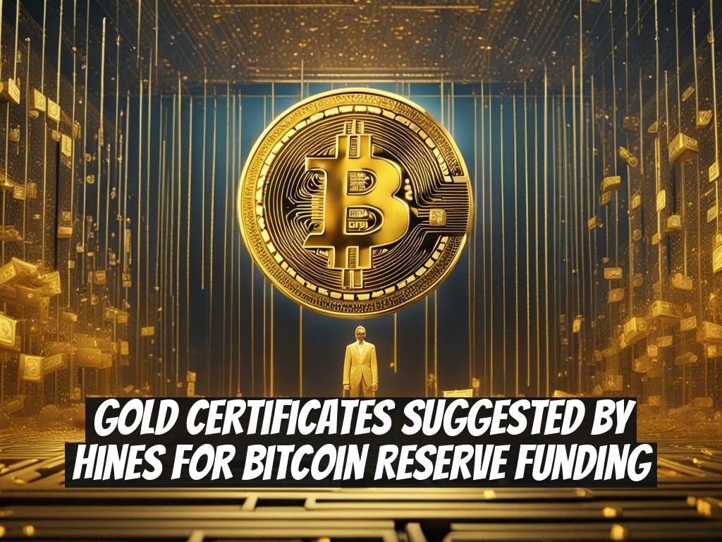 Gold Certificates Suggested by Hines for Bitcoin Reserve Funding