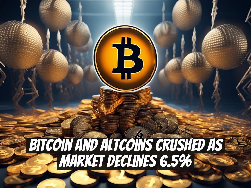 Bitcoin and Altcoins Crushed as Market Declines 6.5%