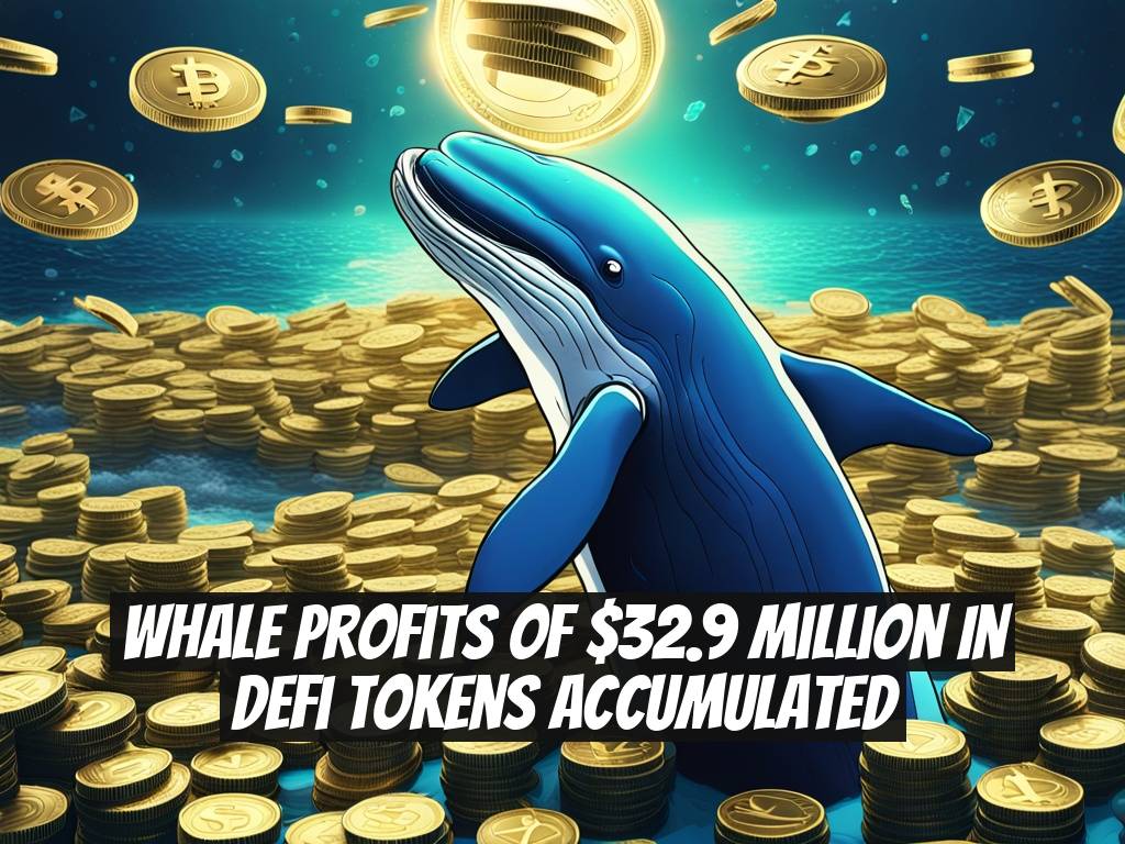 Whale Profits of $32.9 Million in DeFi Tokens Accumulated