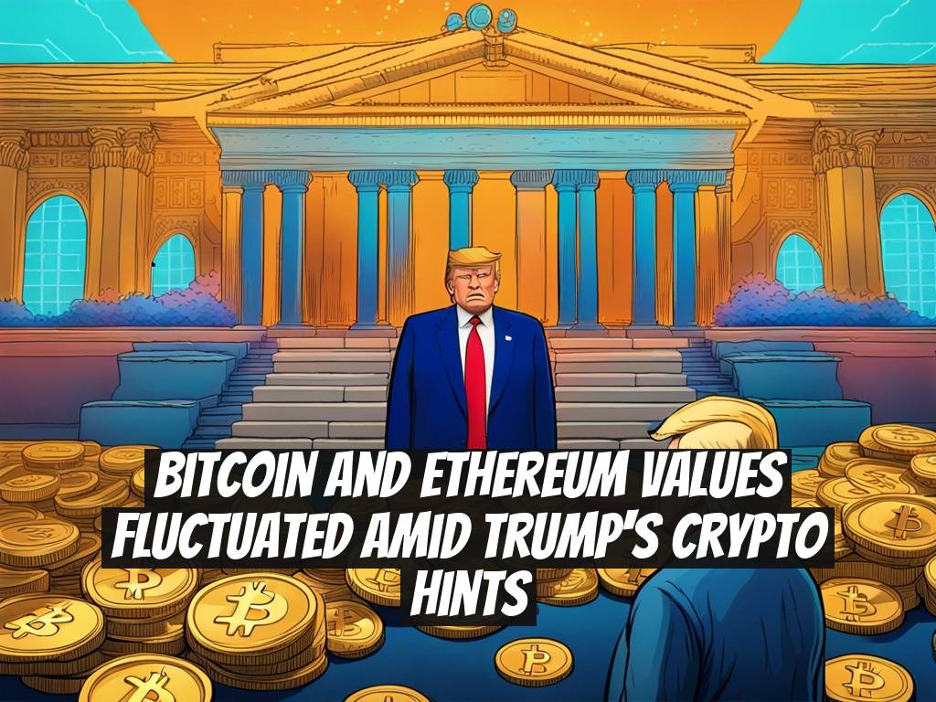 Bitcoin and Ethereum values fluctuated amid Trump's crypto hints