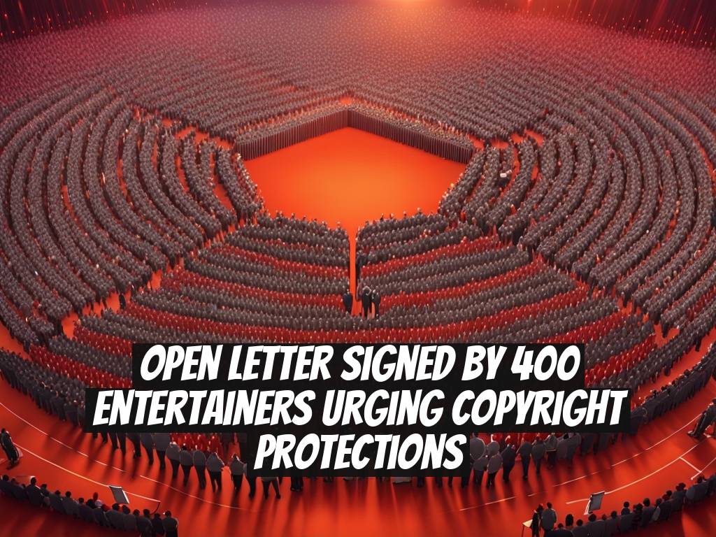 Open Letter Signed by 400 Entertainers Urging Copyright Protections