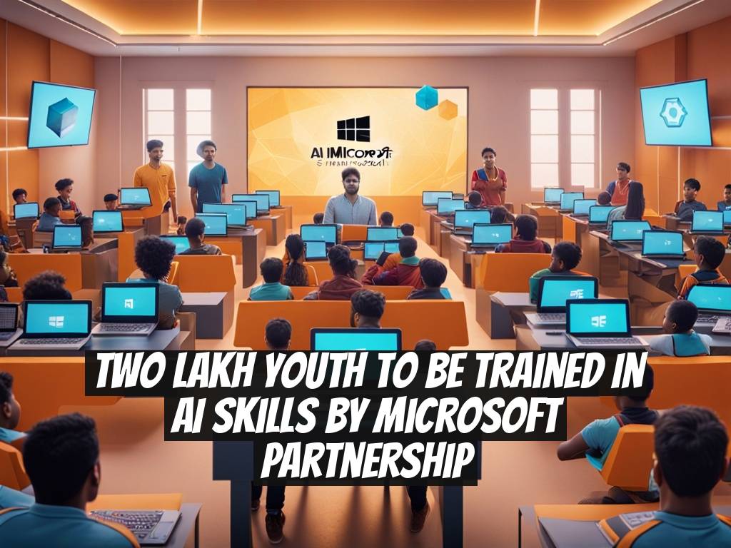 Two lakh youth to be trained in AI skills by Microsoft partnership