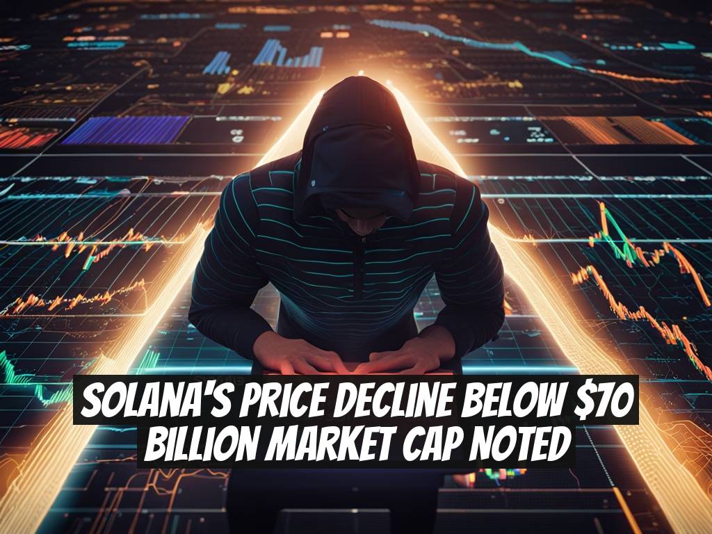 Solana's Price Decline Below $70 Billion Market Cap Noted