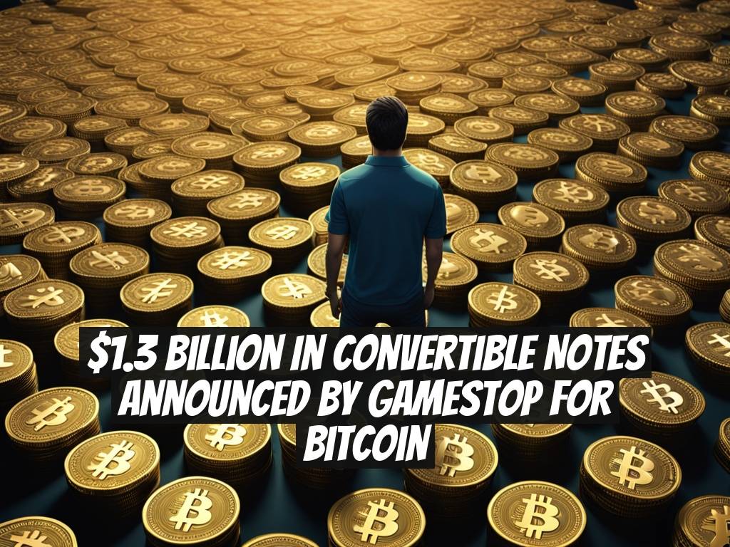$1.3 Billion in Convertible Notes Announced by GameStop for Bitcoin