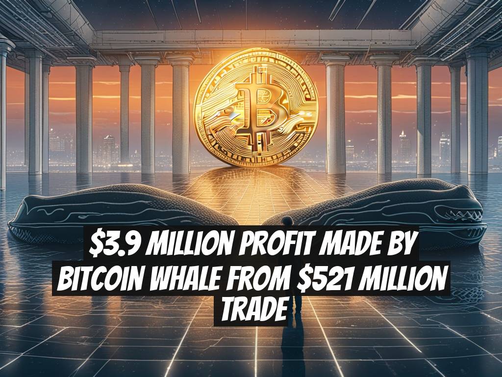 $3.9 Million Profit Made by Bitcoin Whale from $521 Million Trade