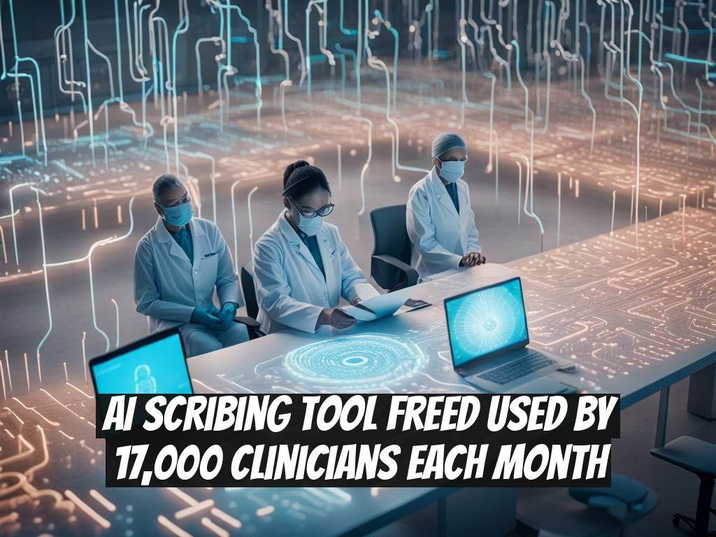 AI Scribing Tool Freed Used by 17,000 Clinicians Each Month