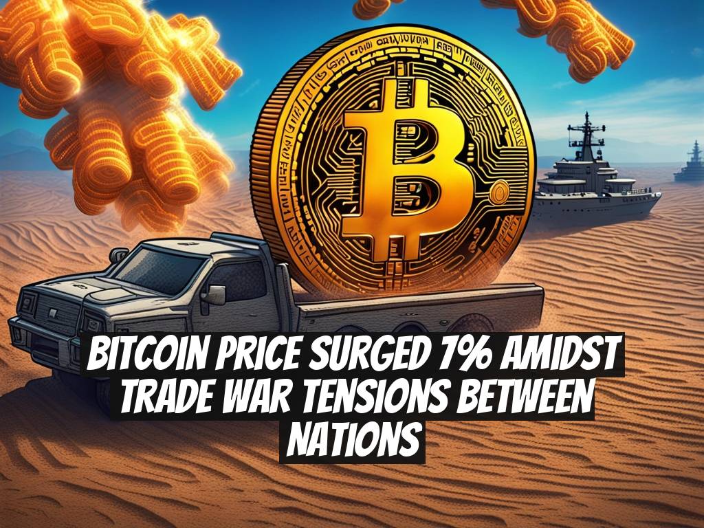 Bitcoin Price Surged 7% Amidst Trade War Tensions Between Nations
