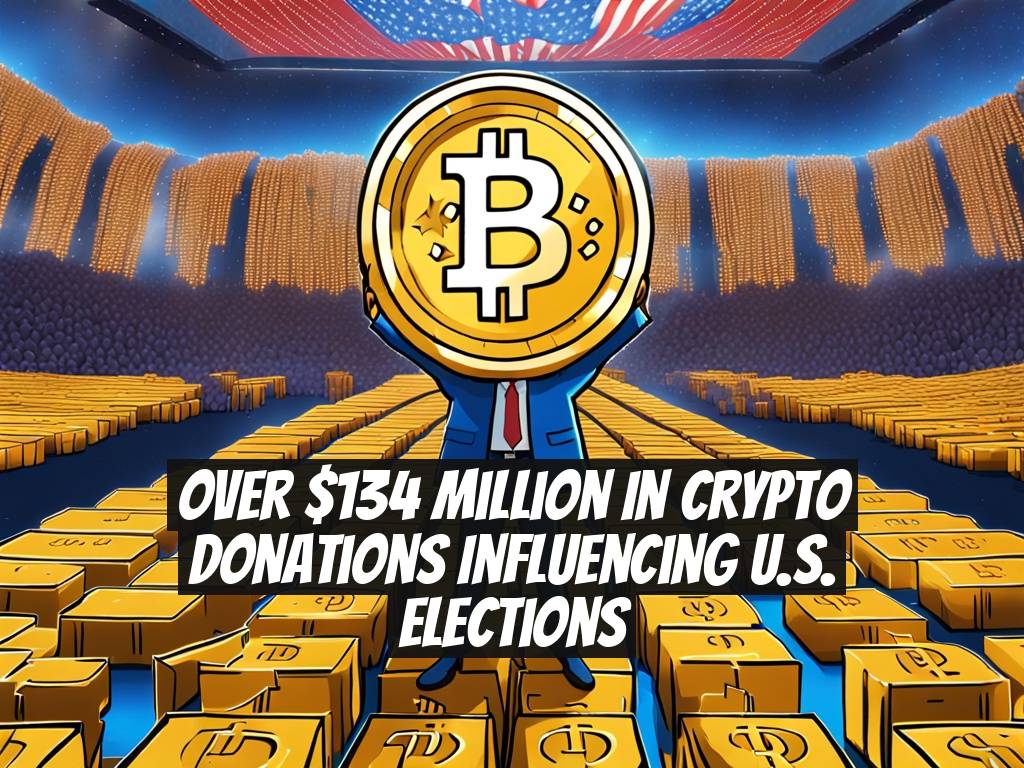 Over $134 Million in Crypto Donations Influencing U.S. Elections