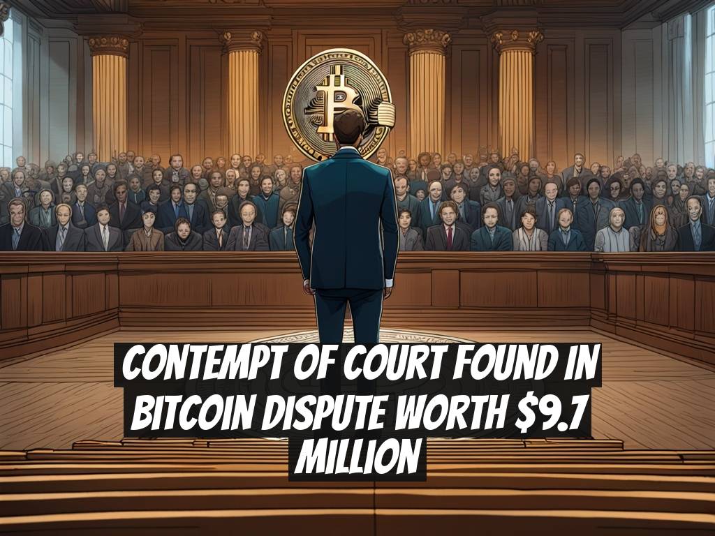 Contempt of Court Found in Bitcoin Dispute Worth $9.7 Million