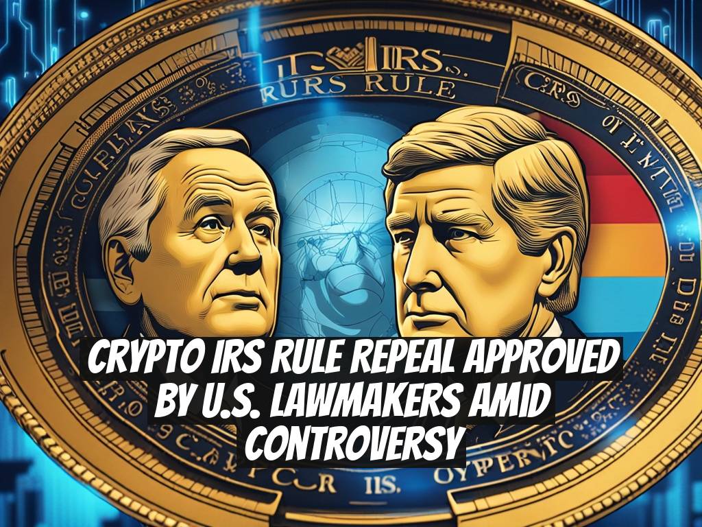 Crypto IRS Rule Repeal Approved by U.S. Lawmakers Amid Controversy