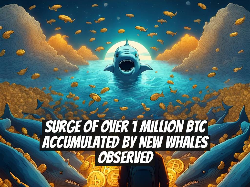 Surge of Over 1 Million BTC Accumulated by New Whales Observed