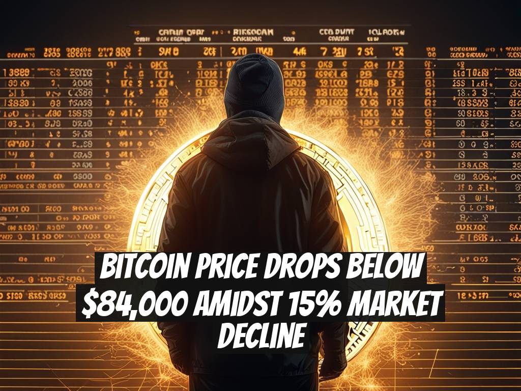 Bitcoin Price Drops Below $84,000 Amidst 15% Market Decline
