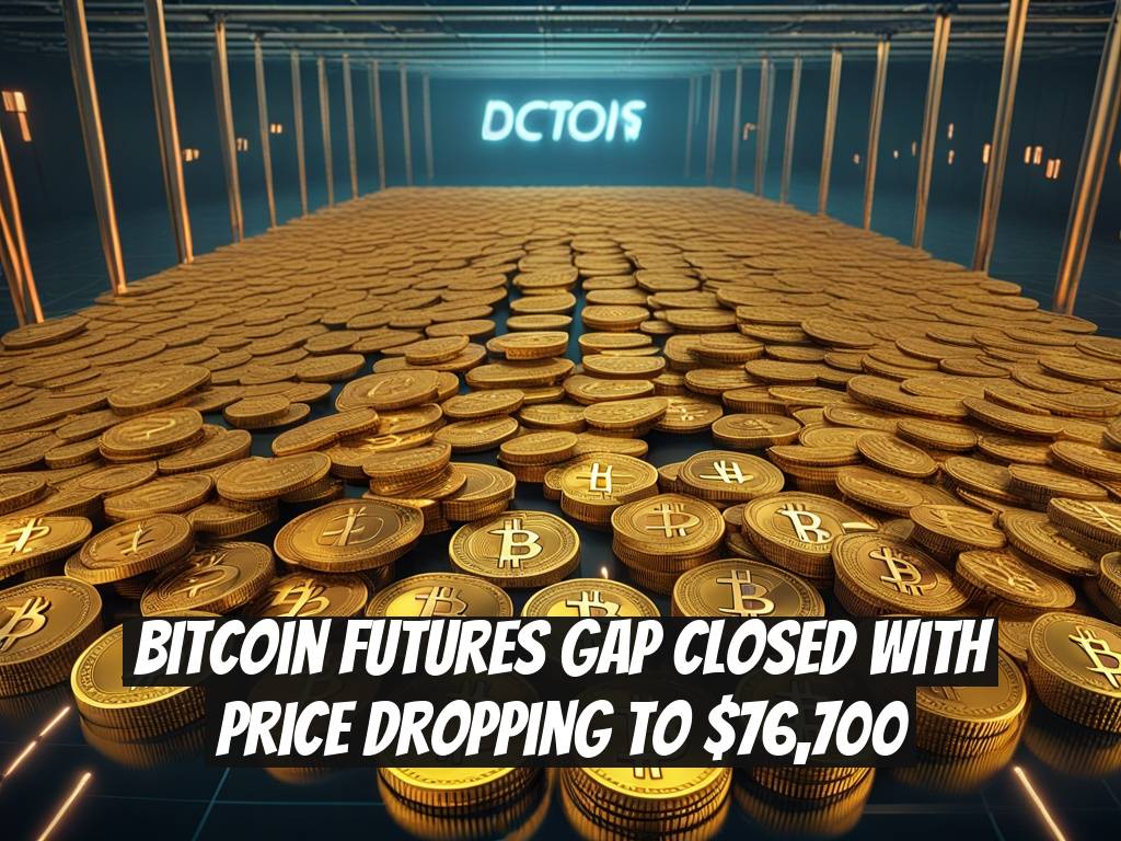 Bitcoin Futures Gap Closed with Price Dropping to $76,700