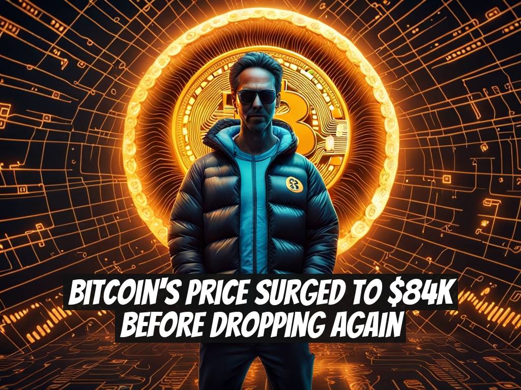 Bitcoin's Price Surged to $84K Before Dropping Again