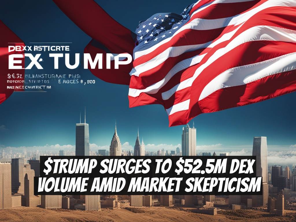 $TRUMP Surges to $52.5M DEX Volume Amid Market Skepticism