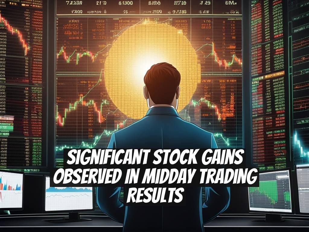 Significant Stock Gains Observed in Midday Trading Results
