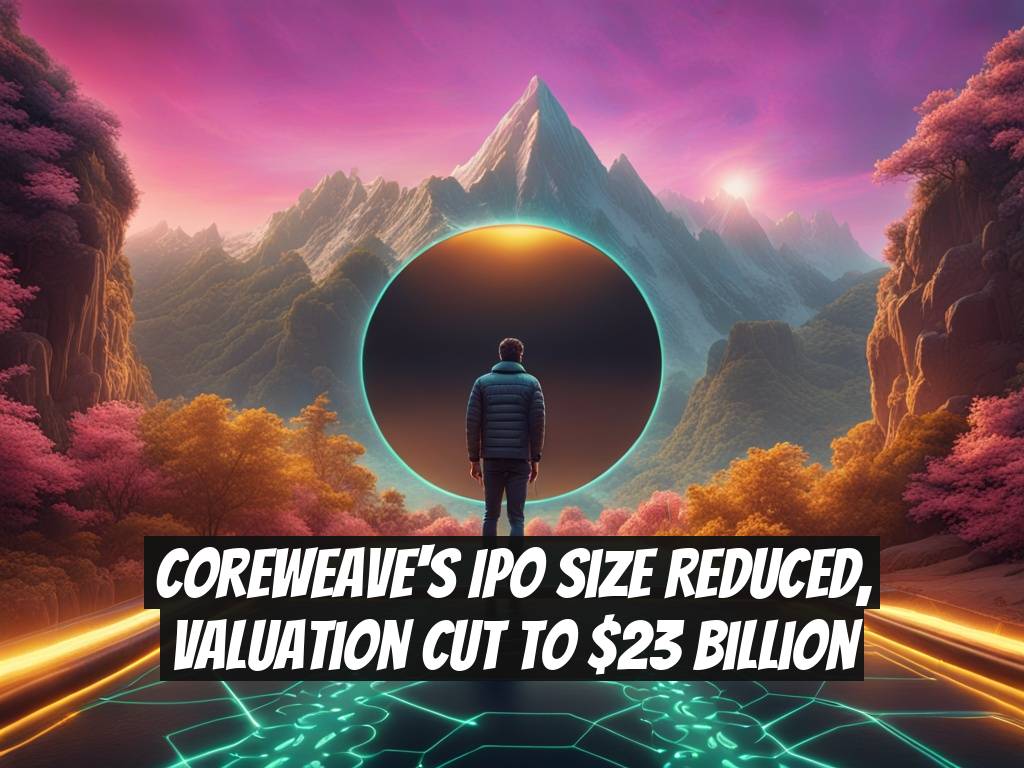 CoreWeave's IPO size reduced, valuation cut to $23 billion