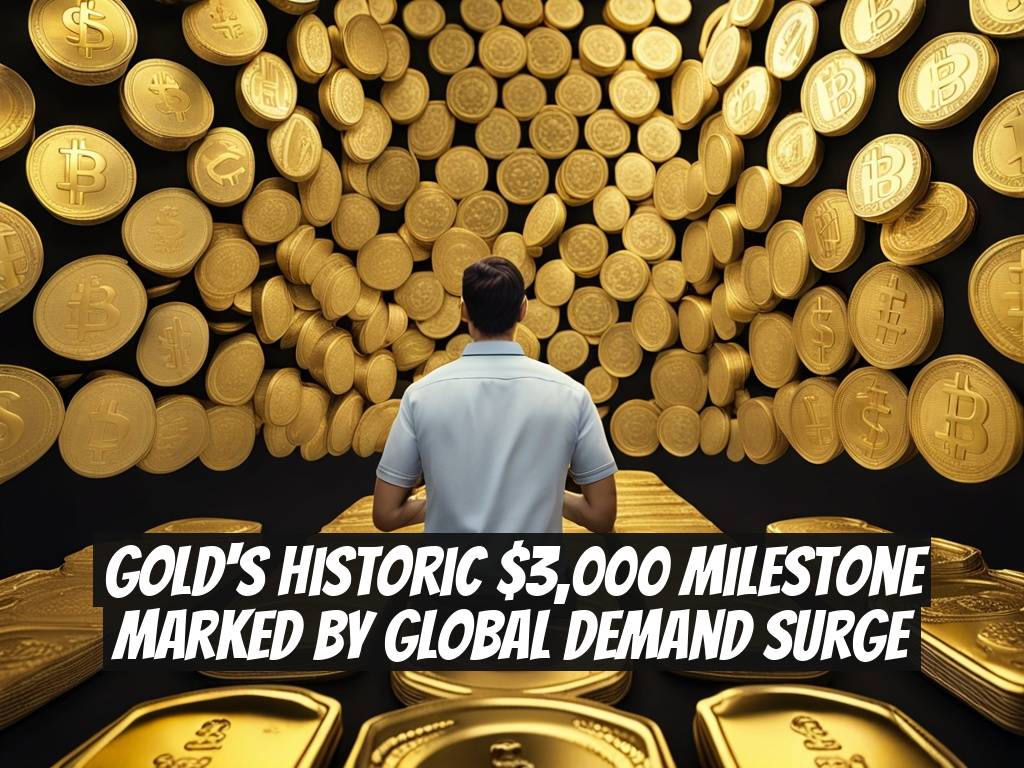 Gold's Historic $3,000 Milestone Marked by Global Demand Surge