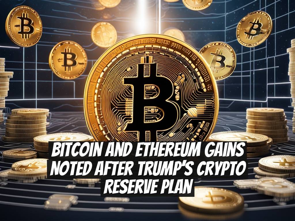 Bitcoin and Ethereum Gains Noted After Trump’s Crypto Reserve Plan
