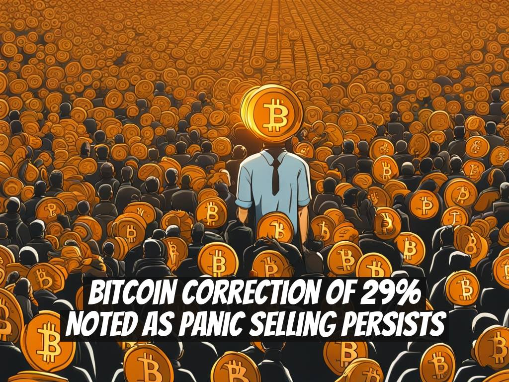 Bitcoin Correction of 29% Noted as Panic Selling Persists