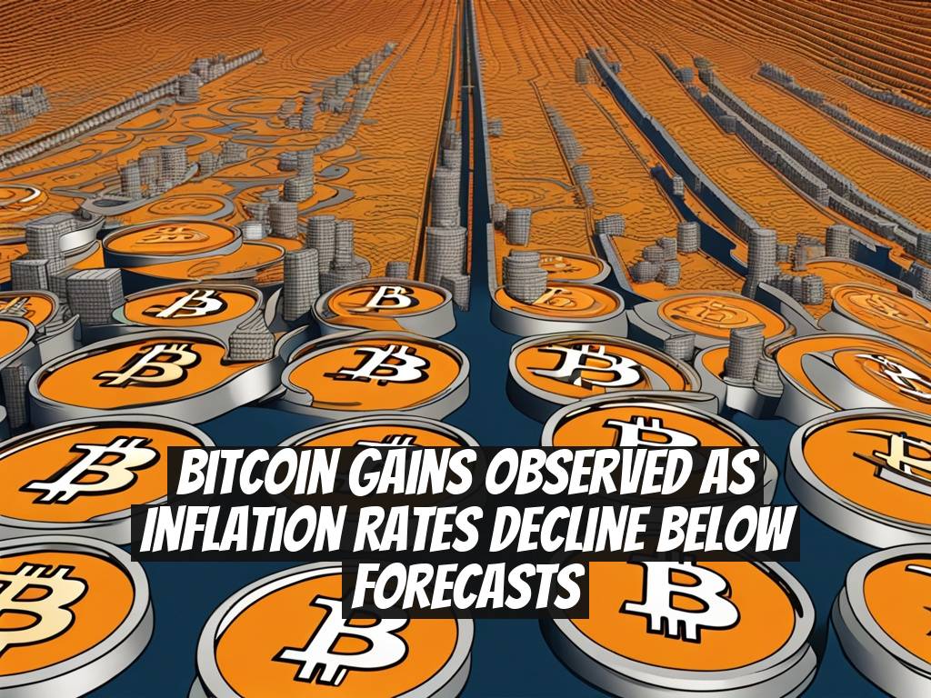 Bitcoin Gains Observed as Inflation Rates Decline Below Forecasts