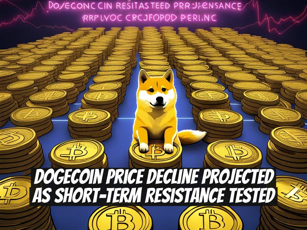 Dogecoin Price Decline Projected as Short-Term Resistance Tested