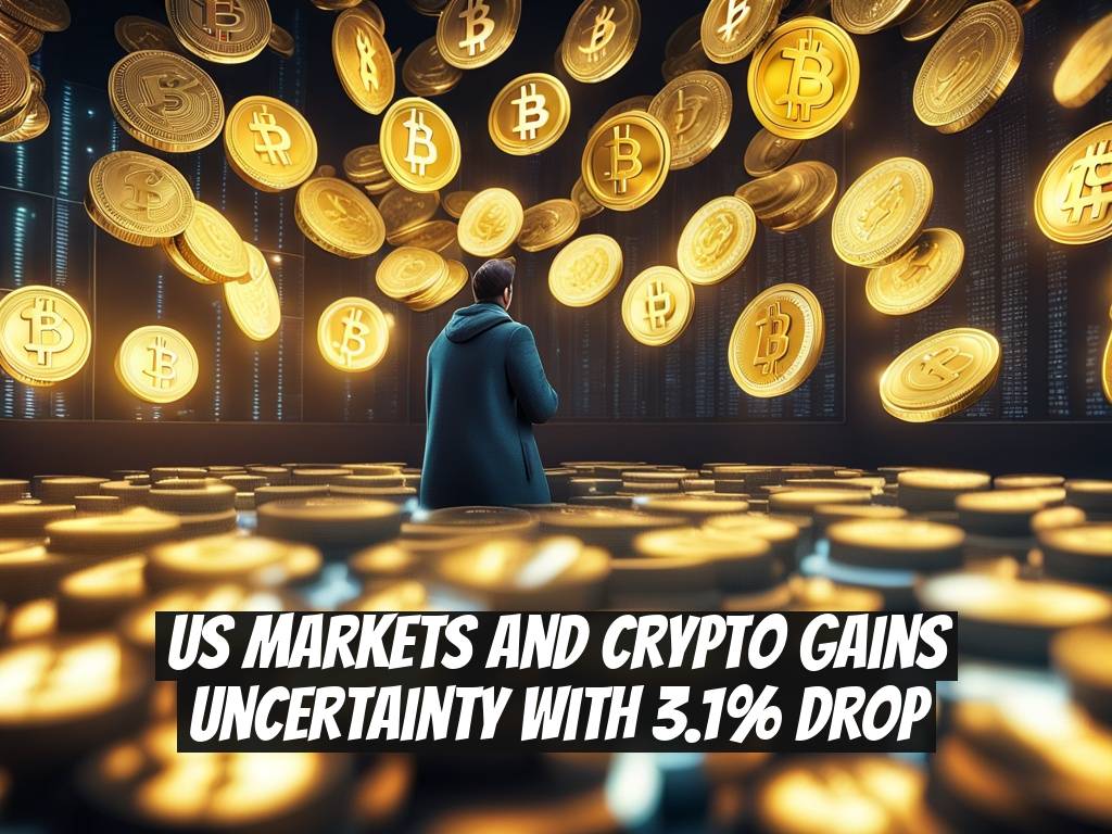 US Markets and Crypto Gains Uncertainty with 3.1% Drop