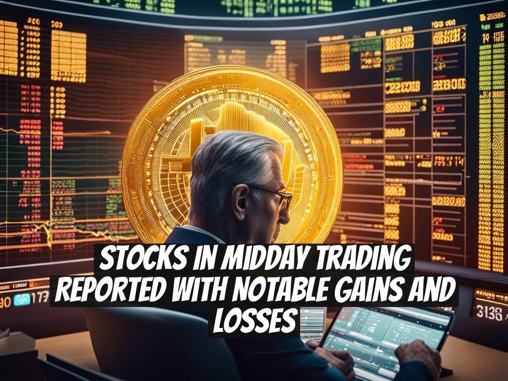 Stocks in Midday Trading Reported with Notable Gains and Losses