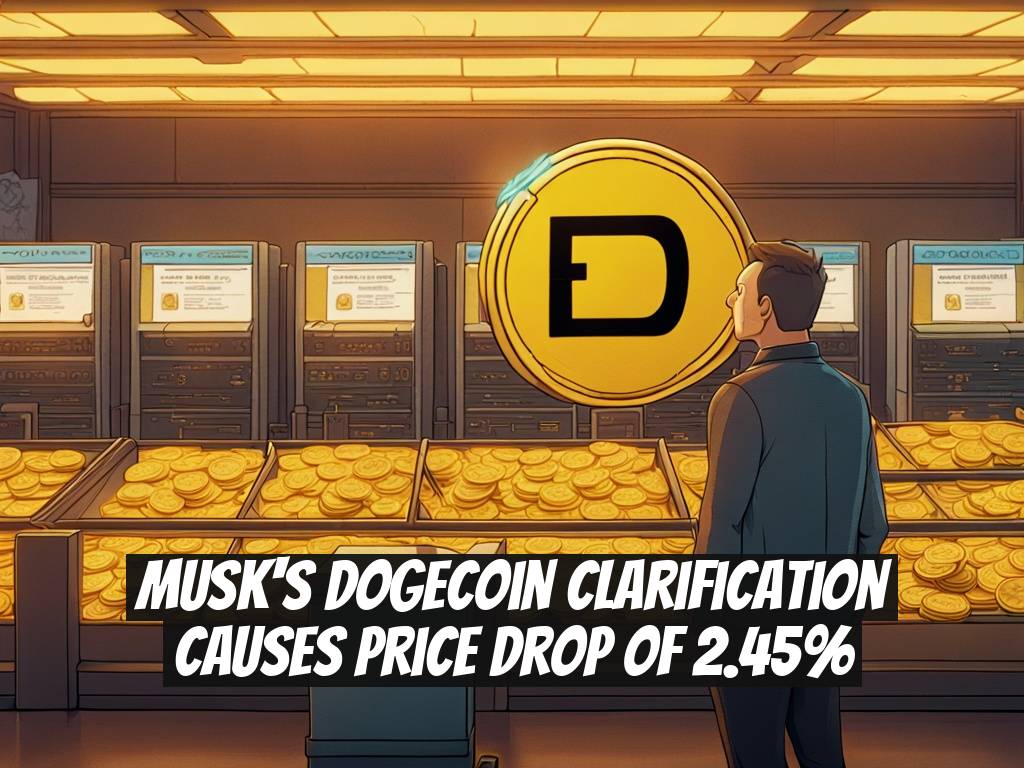 Musk's Dogecoin Clarification Causes Price Drop of 2.45%