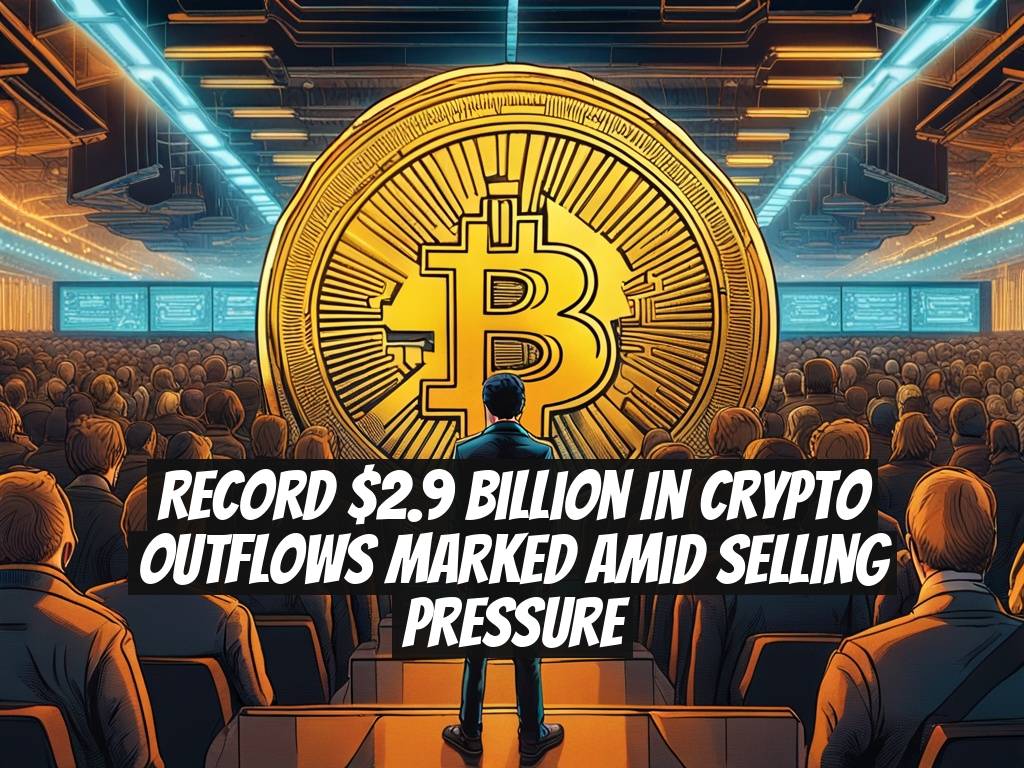 Record $2.9 Billion in Crypto Outflows Marked Amid Selling Pressure
