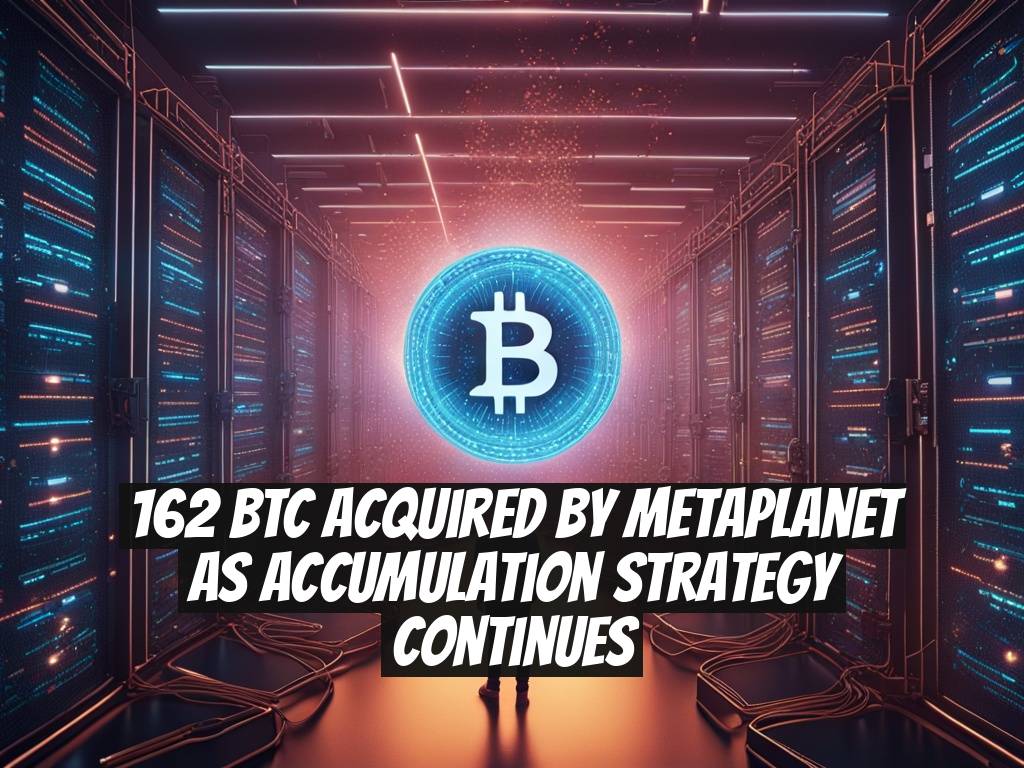 162 BTC Acquired by Metaplanet as Accumulation Strategy Continues