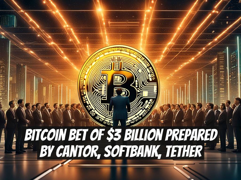 Bitcoin Bet of $3 Billion Prepared by Cantor, SoftBank, Tether