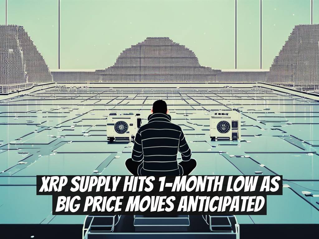 XRP Supply Hits 1-Month Low as Big Price Moves Anticipated