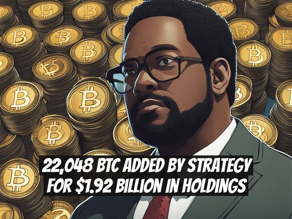 22,048 BTC Added by Strategy for $1.92 Billion in Holdings