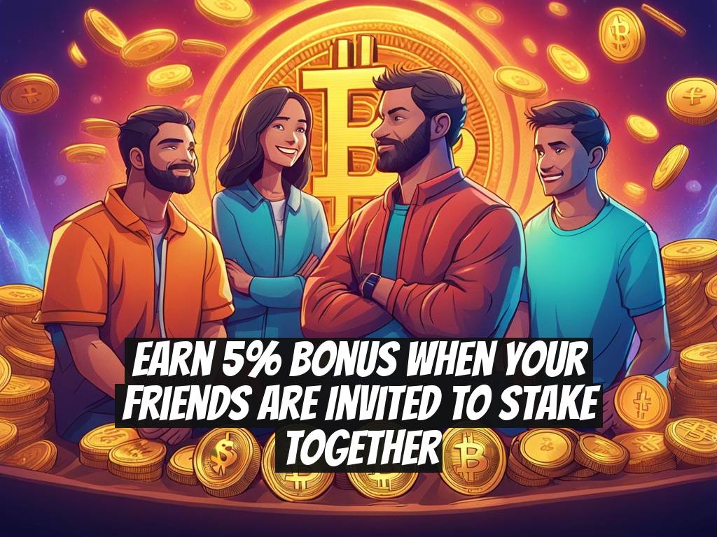 Earn 5% Bonus When Your Friends Are Invited to Stake Together