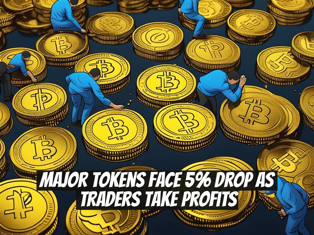 Major Tokens Face 5% Drop as Traders Take Profits