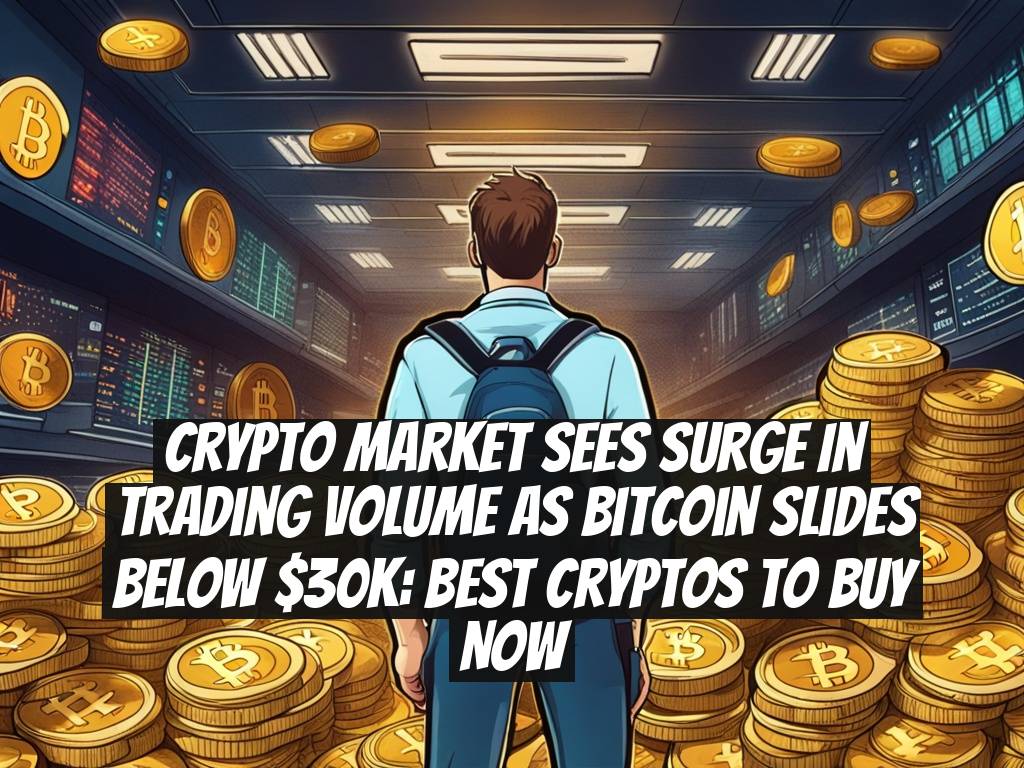 Crypto Market Sees Surge in Trading Volume as Bitcoin Slides Below $30k: Best Cryptos to Buy Now